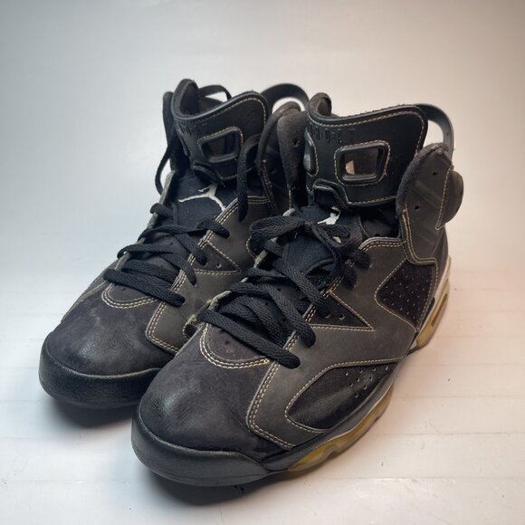 Nike Air Jordan Retro 6 VI Lakers 2010 Men’s Size 8.5 384664-002 - Picture 2 of 16